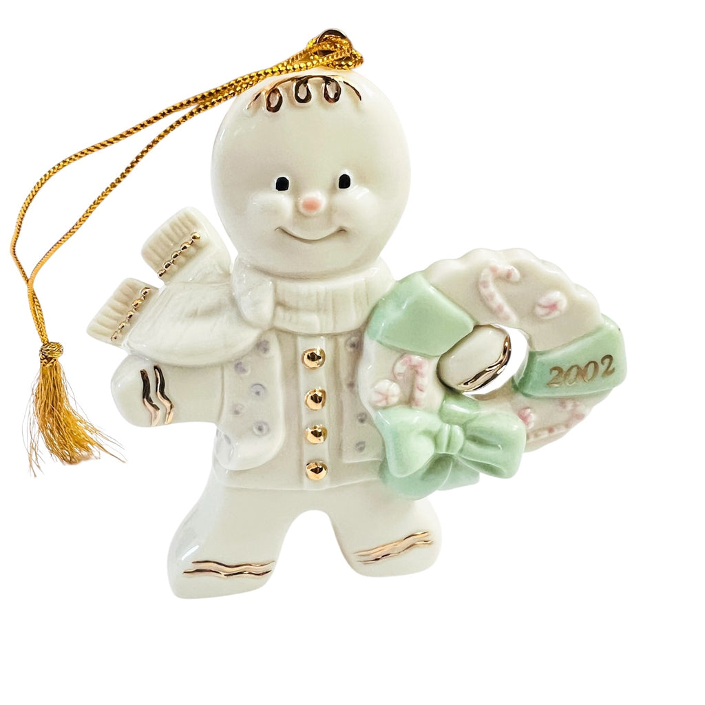 Lenox Gingerbread Man A Gingerbread Christmas 2002 Ornament