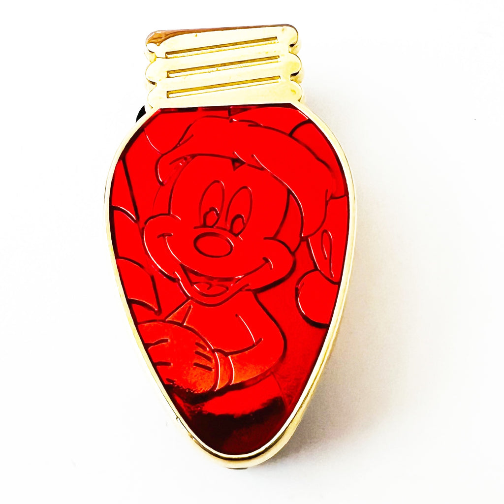 Disney Mickey Mouse Christmas Light Bulb Limited Release Pin