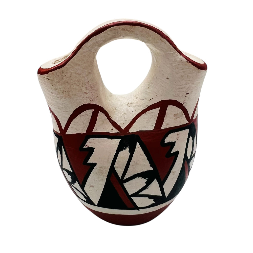 Vintage Miniature Pottery Wedding Signed Jemez Vase