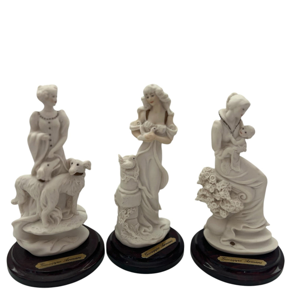 Vintage Giuseppe Armani Florence Italy Figurine Statue Lot of 3