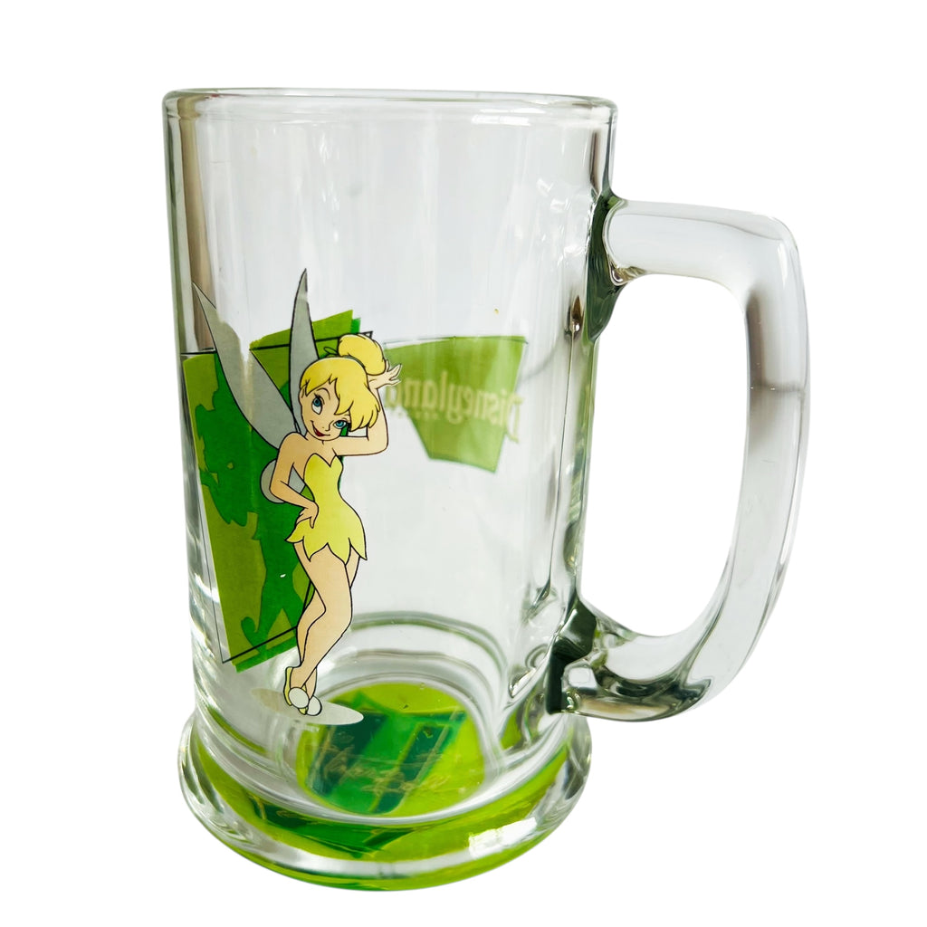 Disney Parks Tinker Bell Disneyland Resort Glass Stein Mug