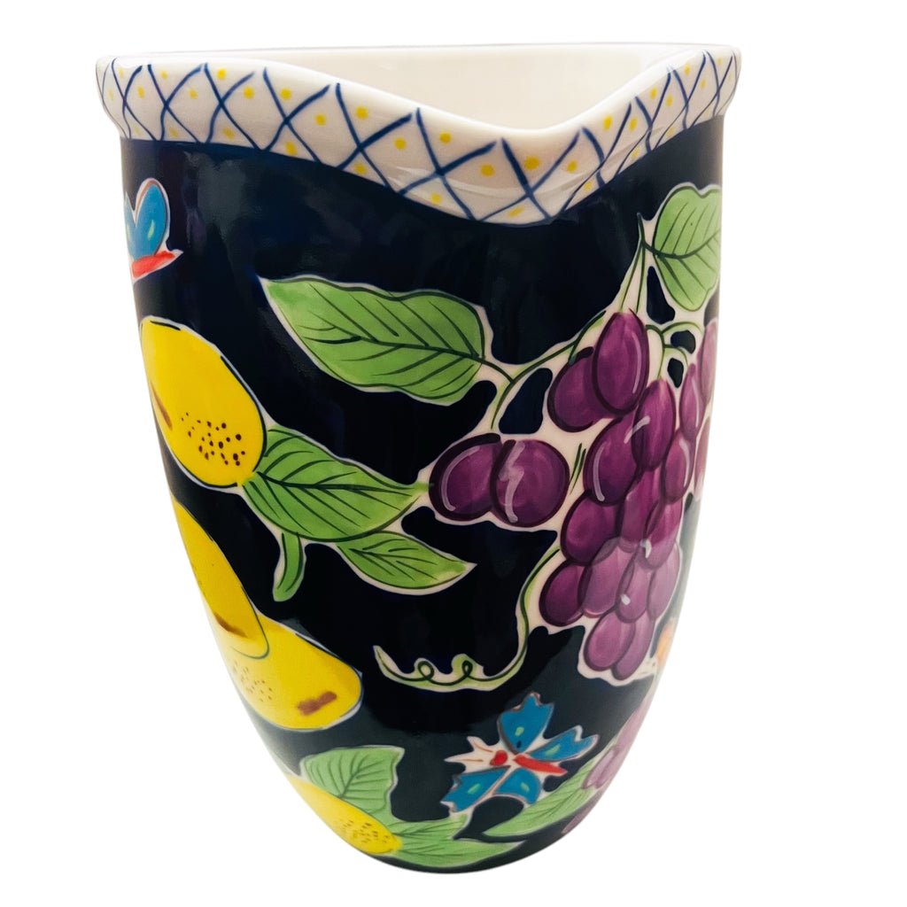 Starbucks Coffee Company 2003 Barista Lemons Grapes Sunflowers Flowers Pitcher