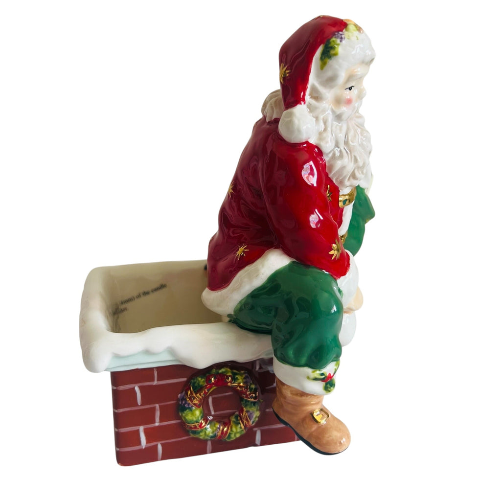 Waterford Holiday Heirlooms Down the Chimney'Candle Tealight Holder
