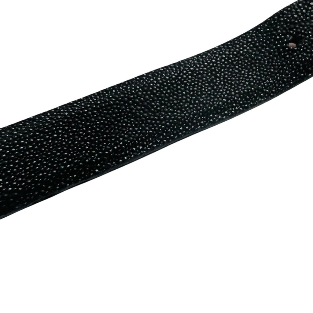 Vintage Lucchese Genuine Stingray Metal Buckle Belt