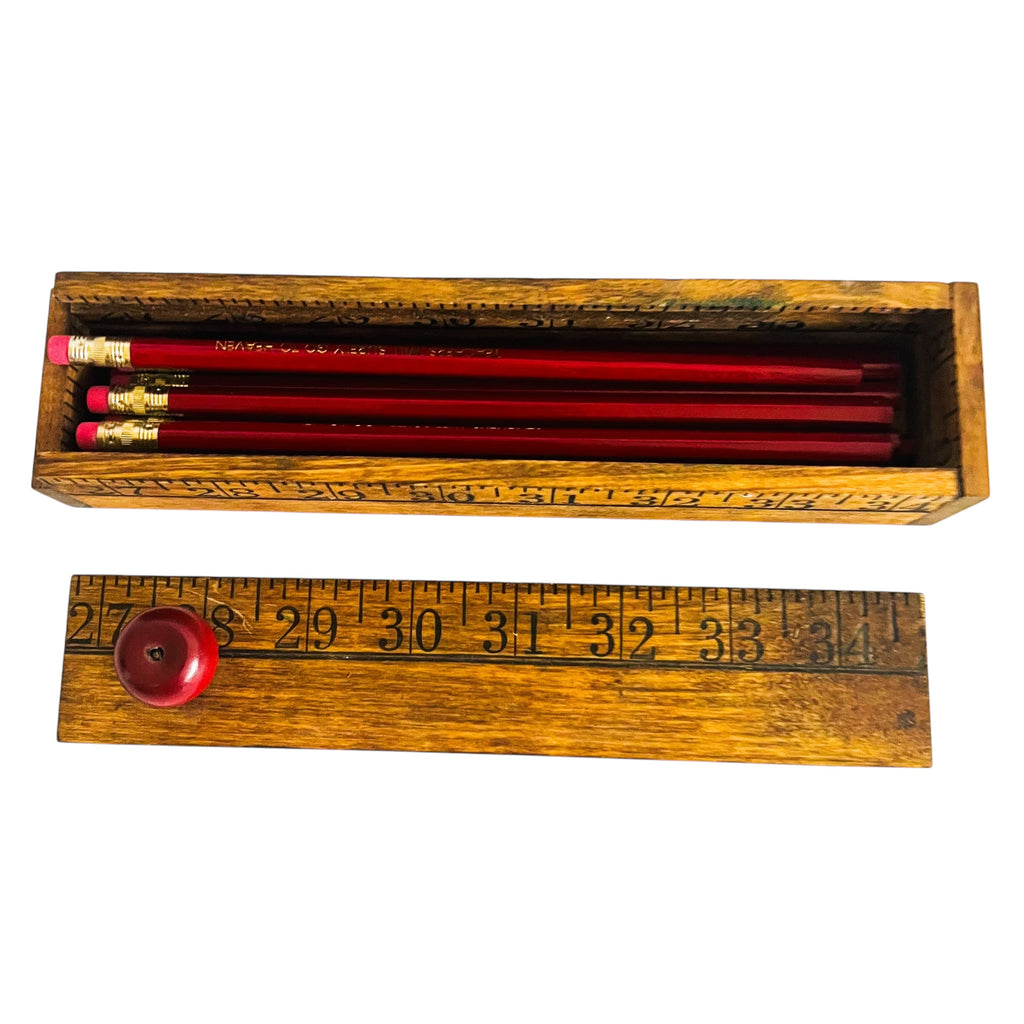 Pencil Case Ruler Wood All Teachers Will Surely Go To Heaven Pencils Box