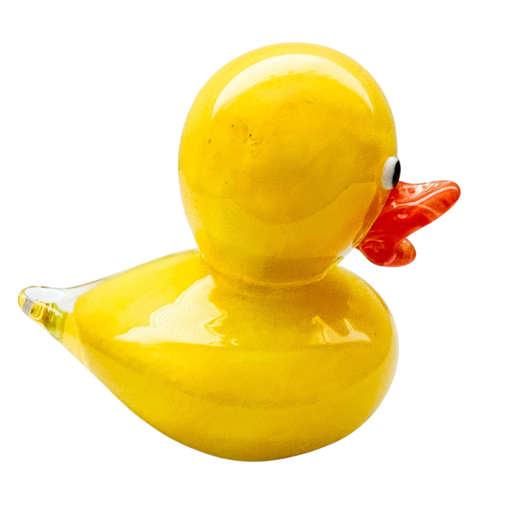 Vintage Rubber Ducky Blown Art Glass Figurine