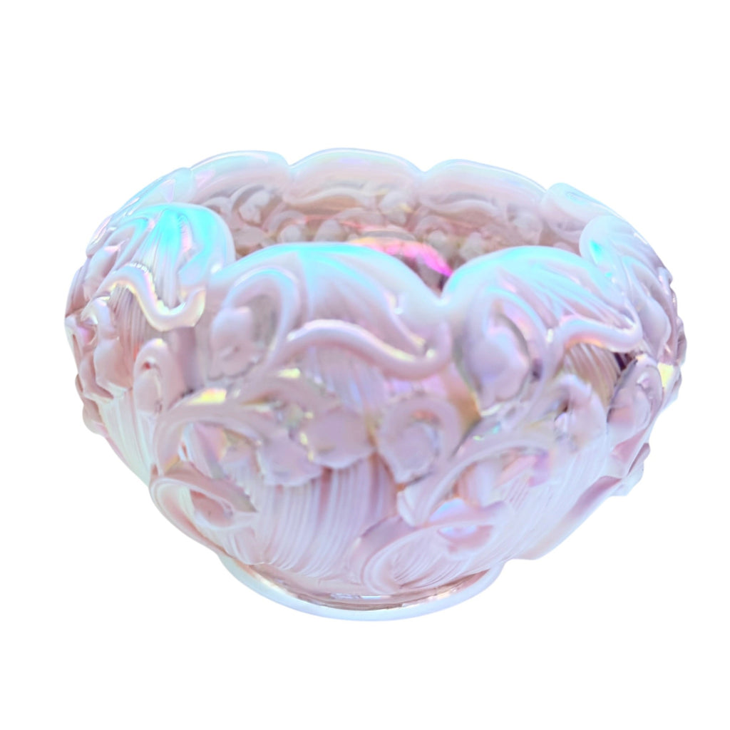 Fenton Cameo Opalescent "Lily of the Valley" Bowl