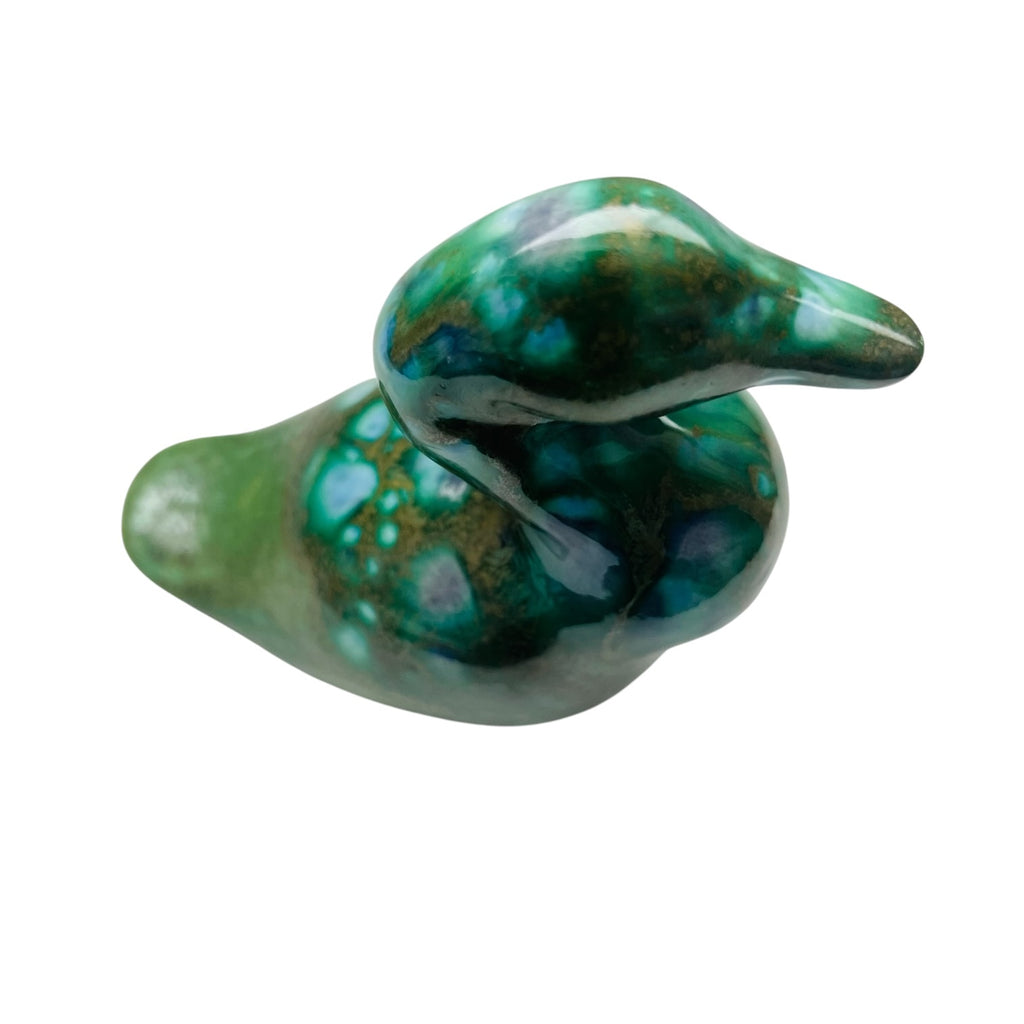 Vintage Monterey Pottery Duck Signed Figurine
