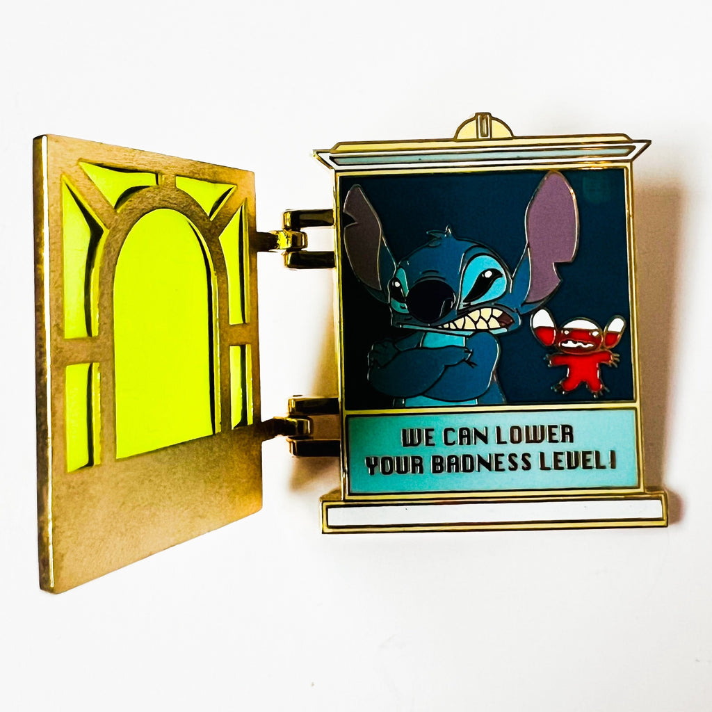 Disney Stitch Anger Management Counselor Funny Business Hinged Window LE 1000 Pin