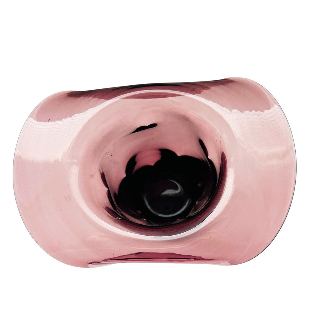 Vintage Blenko Purple Dimpled Art Glass Hat