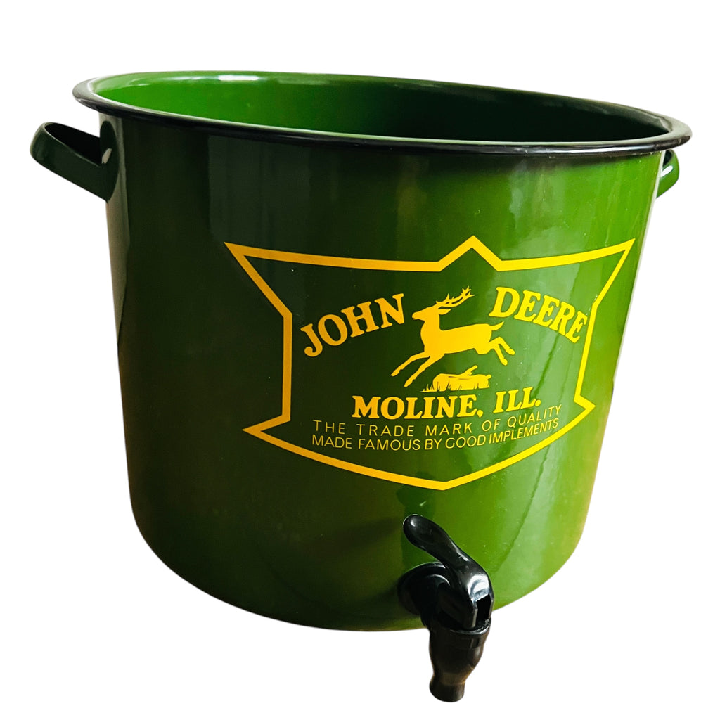 John Deere Sunbelt Beverage Dispenser Enamelware Pot With Lid