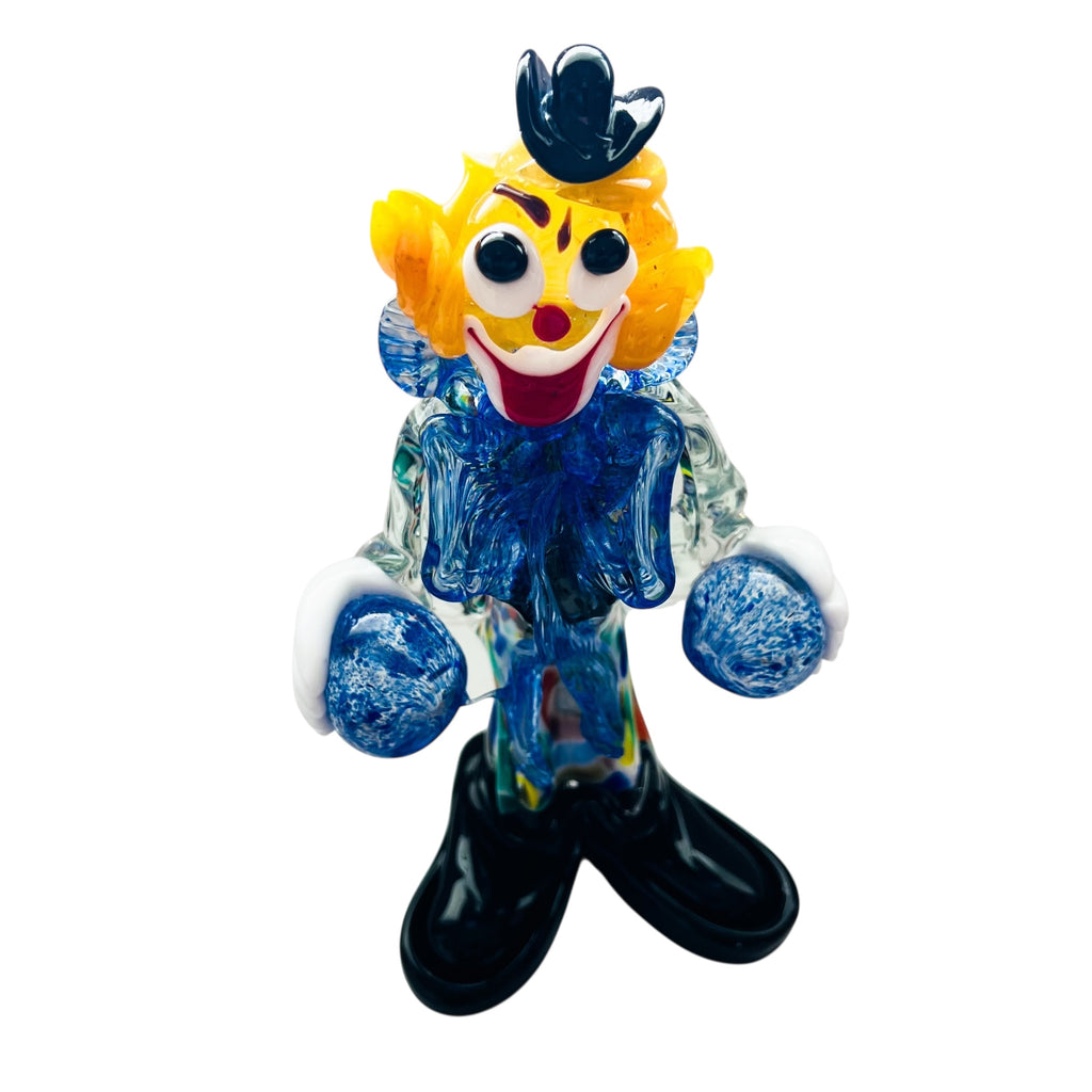 Vintage Murano Art Glass Hand Blown Clown Figurine