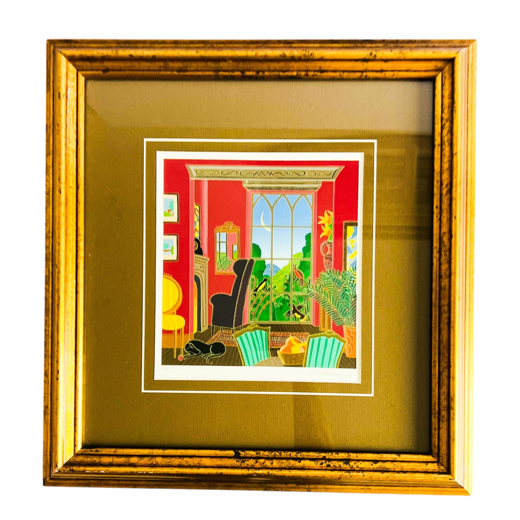 Thomas McKnight “The Red Retreat” Signed/Numbered Framed Art