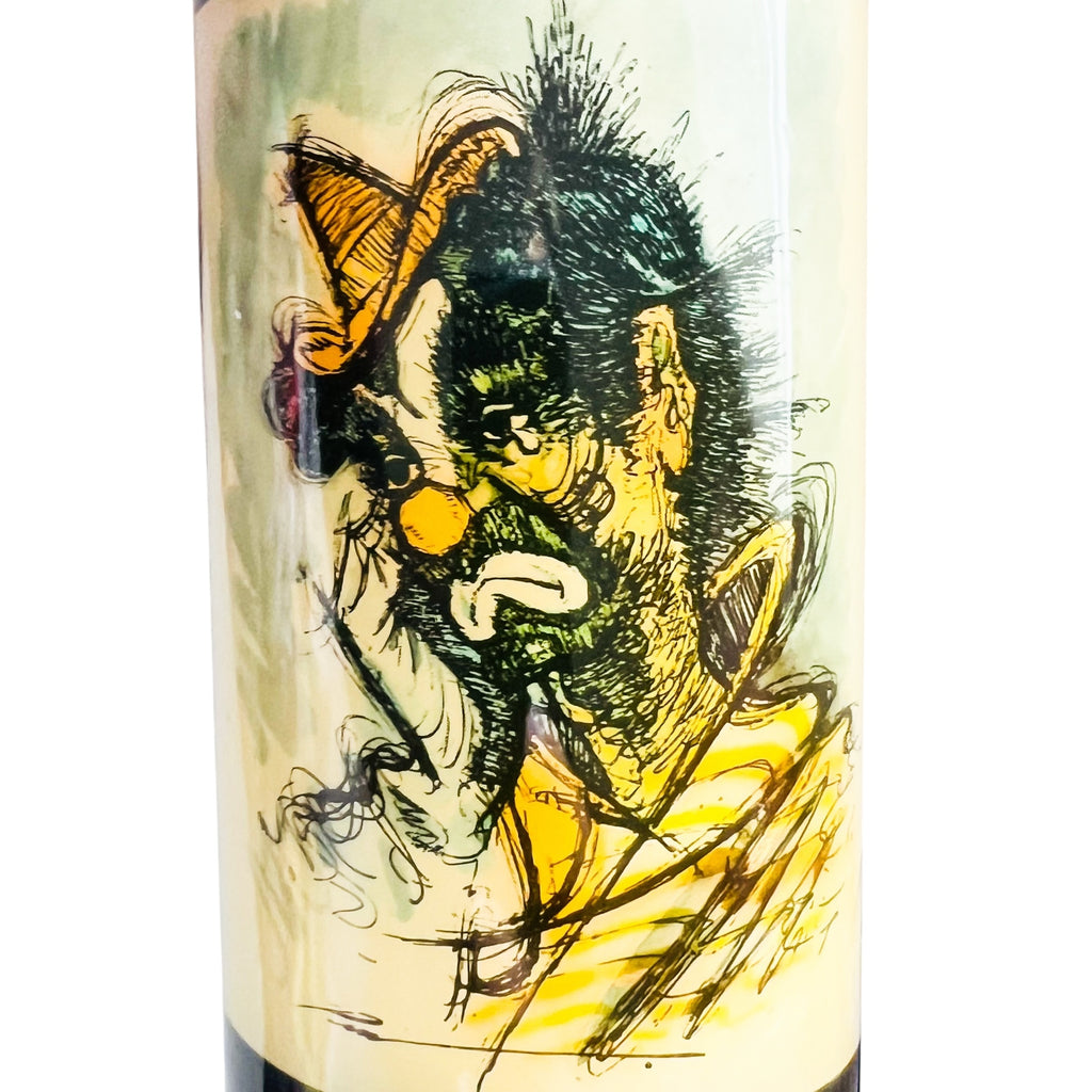 Vintage MCM Rosy Fernandez Diaz Clown Highball Glasses Set of 6