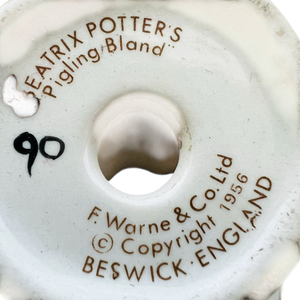 Beatrix Potter’s Pigling Bland Beswick F. Warne & Co Figurine