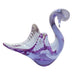 Vintage Light Purple Swan Art Glass Trinket Dish