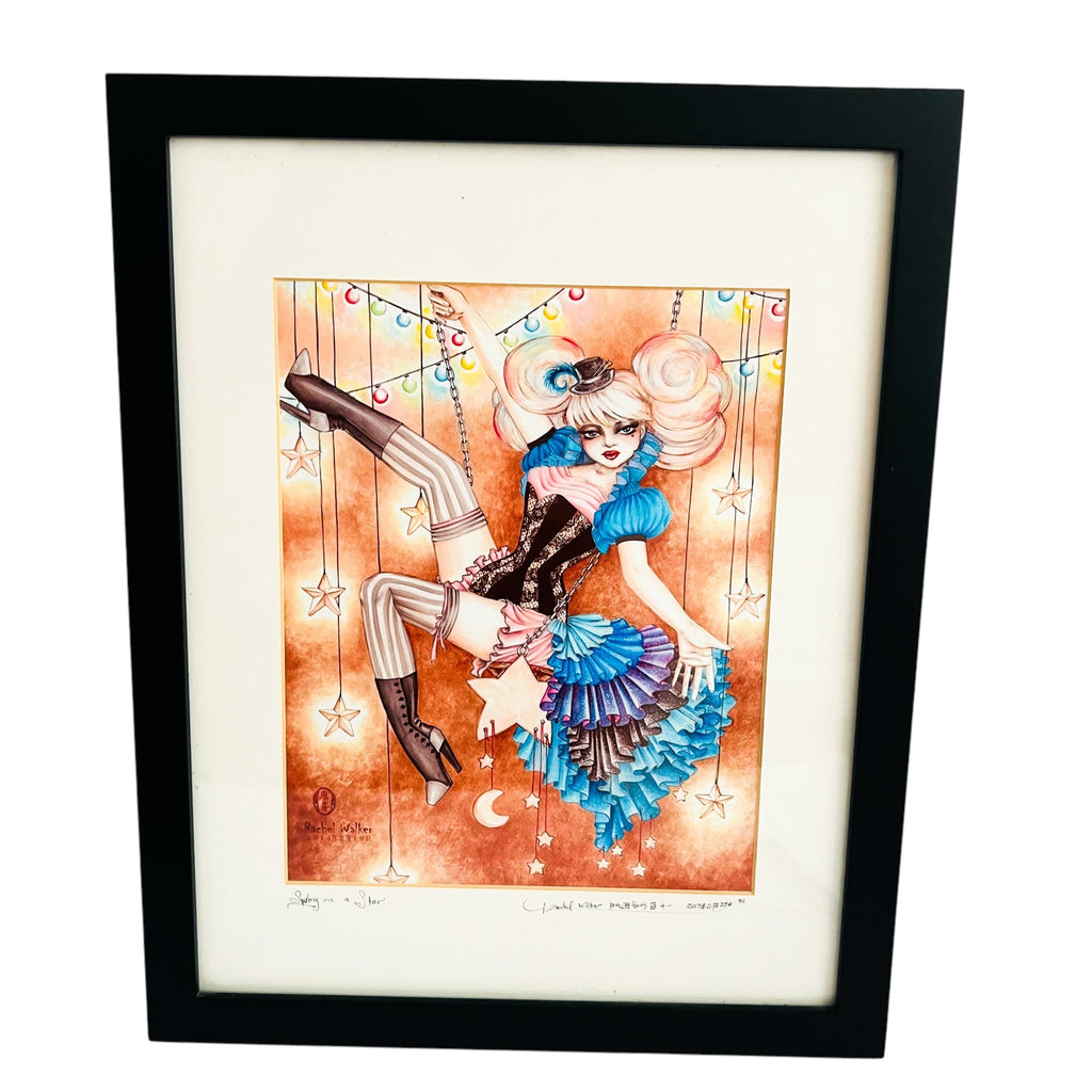 Swing On A Star By Rachel Walker Open Edition Signed Numbered By Artist Wall Framed Art