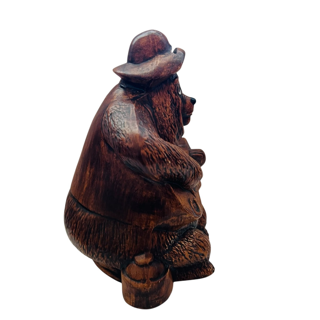 Vintage Disney Productions Big Al Country Bear Jamboree Brown Ceramic Coin Bank