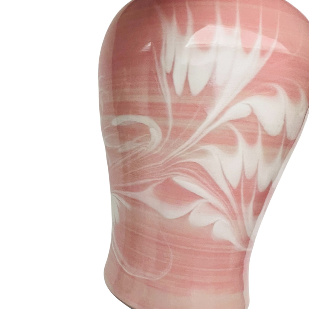 Vintage Swirl Pattern Porcelain Vase