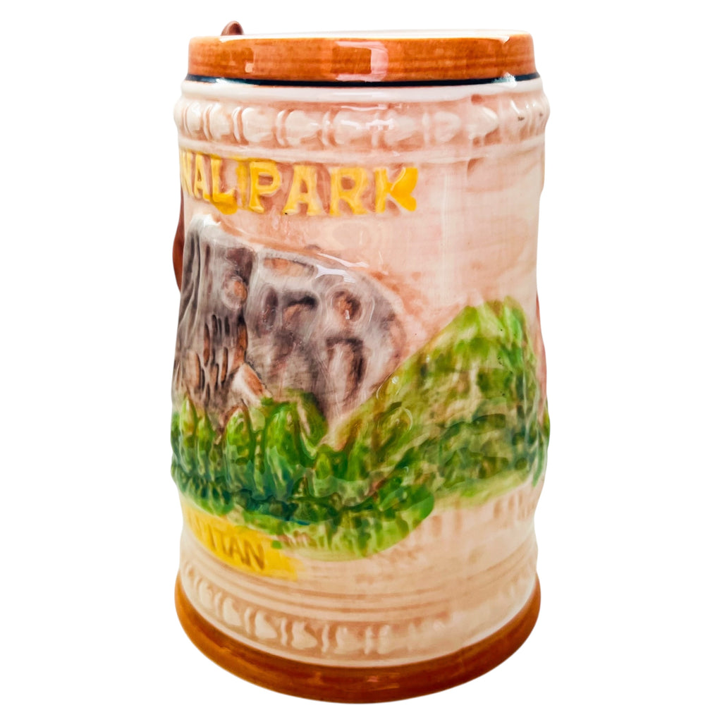 Vintage Yosemite Half Dome El Capitan Bear Handle Mug