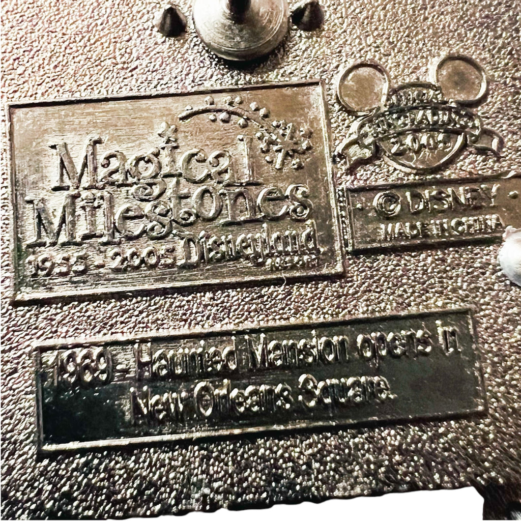 Disneyland 50th Magical Milestones Haunted Mansion & Gate With Gates That open pin