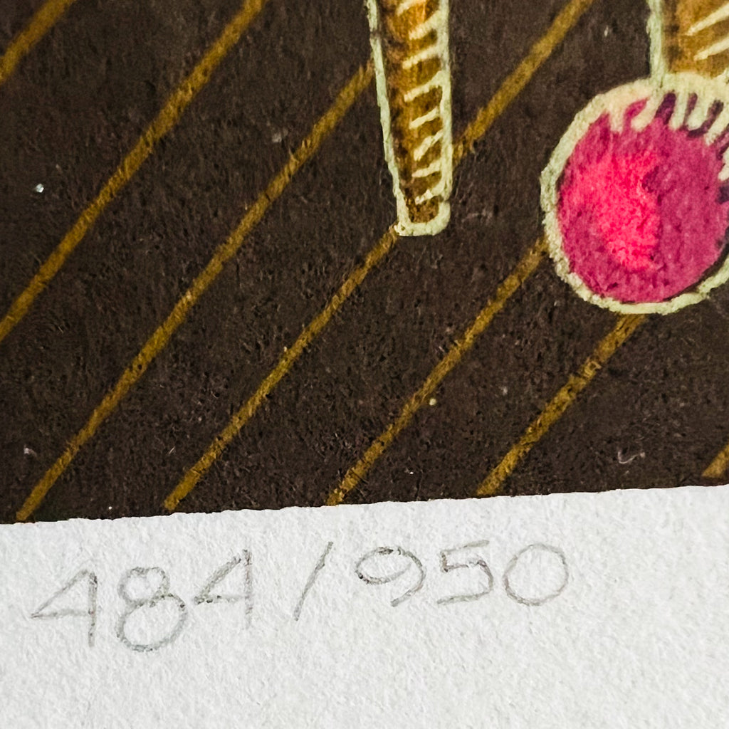 Thomas McKnight “The Red Retreat” Signed/Numbered Framed Art