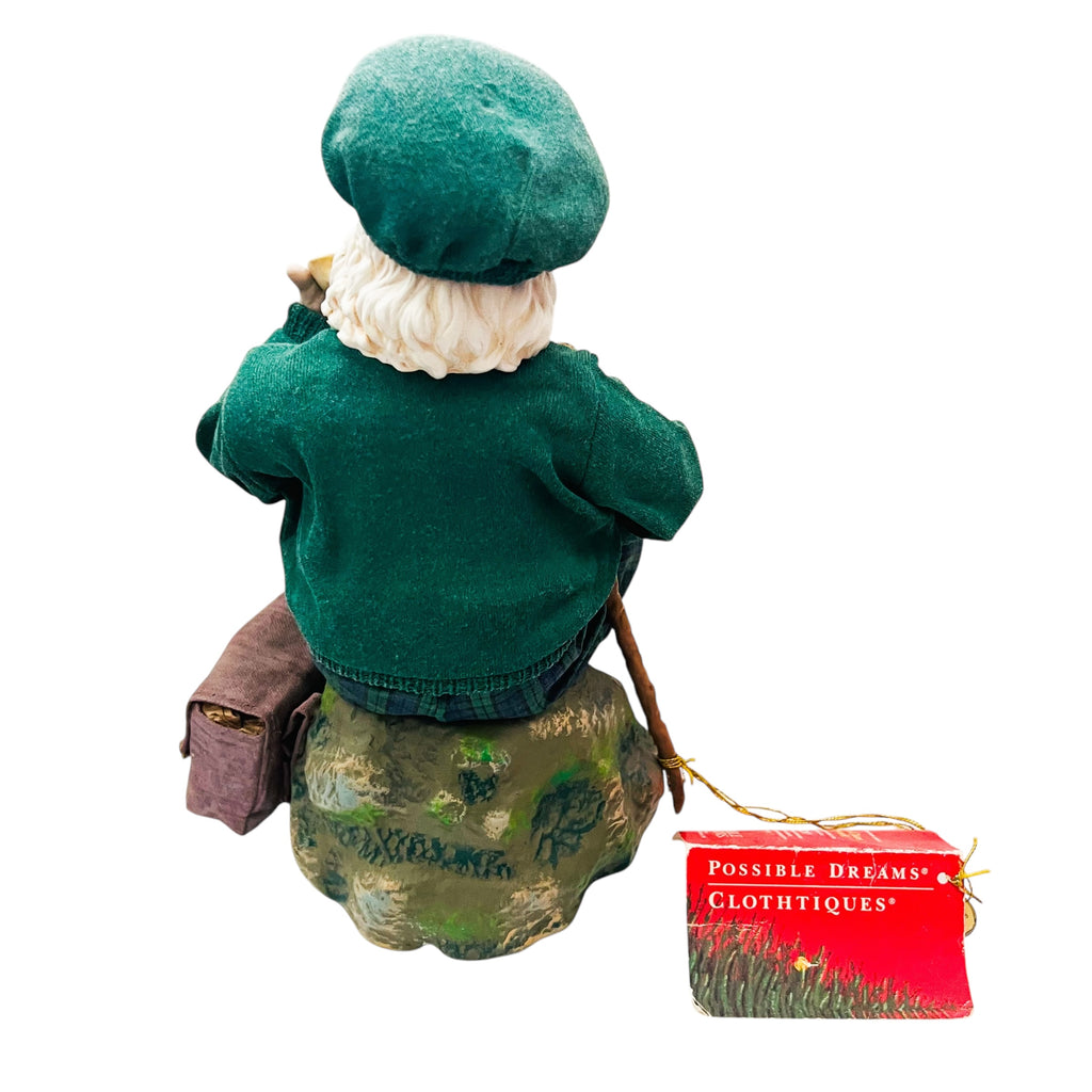 Vintage Clothtique Possible Dreams 1999 Sitting On A Rock Irish Santa