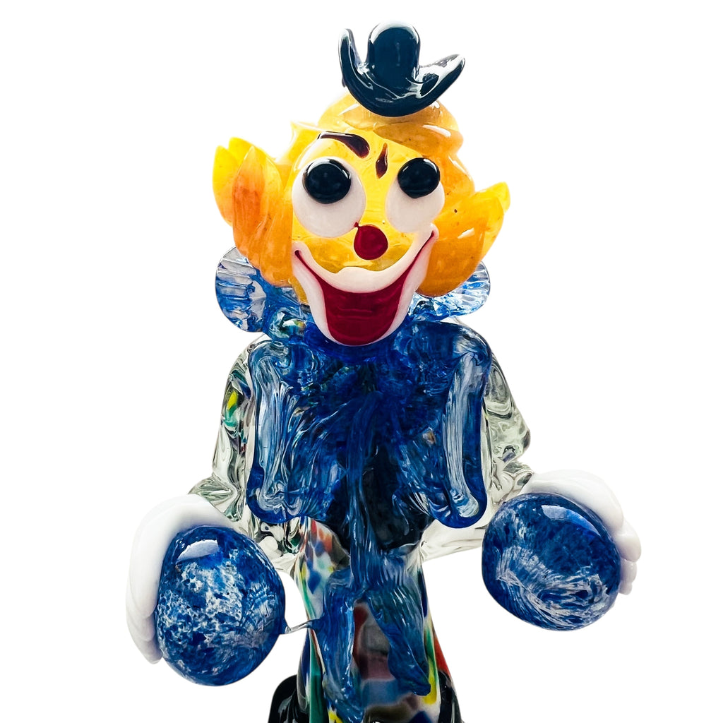 Vintage Murano Art Glass Hand Blown Clown Figurine