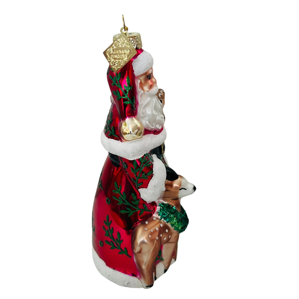 Christopher Radko Sparkle Bright Christmas Santa Ornament