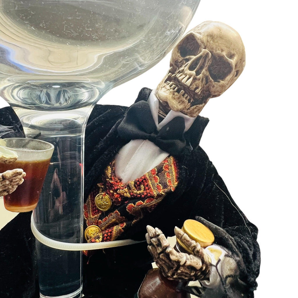 Karen Didion Crakewood Collection Halloween Skeleton Figure Bowl