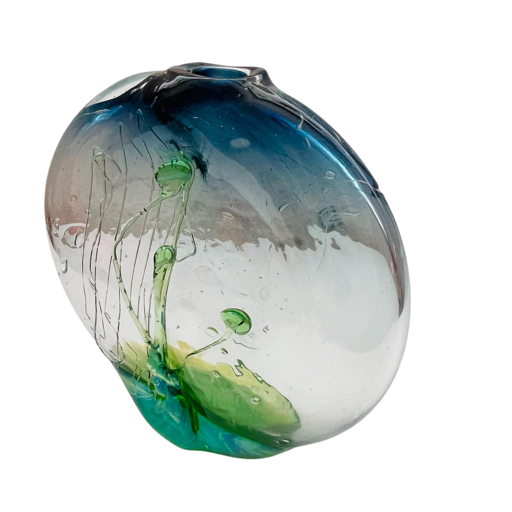 Vintage Loren Chapman Blown Art Glass Bud Vase