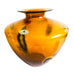 Vintage Maestri Vetrai Italy Amber Glass Art Vase