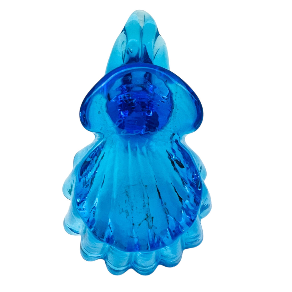 Vintage Bluebird Trinket Dish Art Glass Signed by Artist Leo Ward