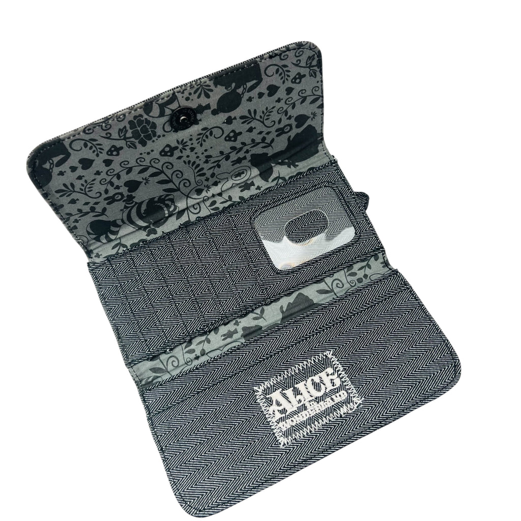 Disney Alice In Wonderland Cheshire Cat Flap Wallet