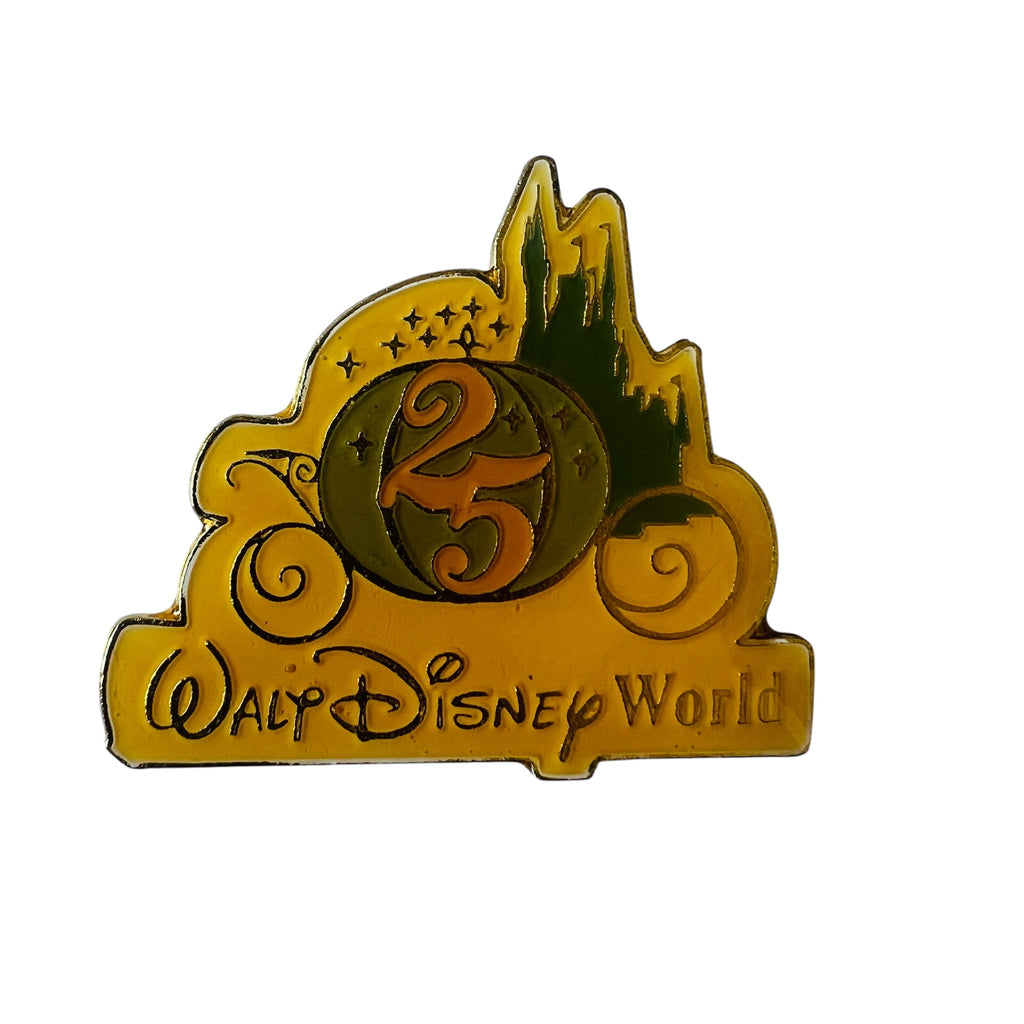 Walt Disney World 25th Anniversary Cast-Member Cinderella’s Castle Carriage Commemorative Pin