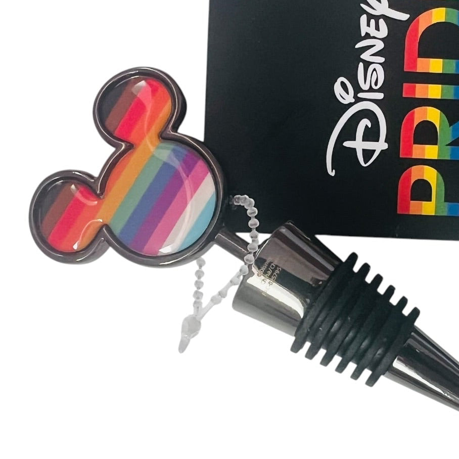 Disney Rainbow Stripe Mickey Wine Bottle Stopper