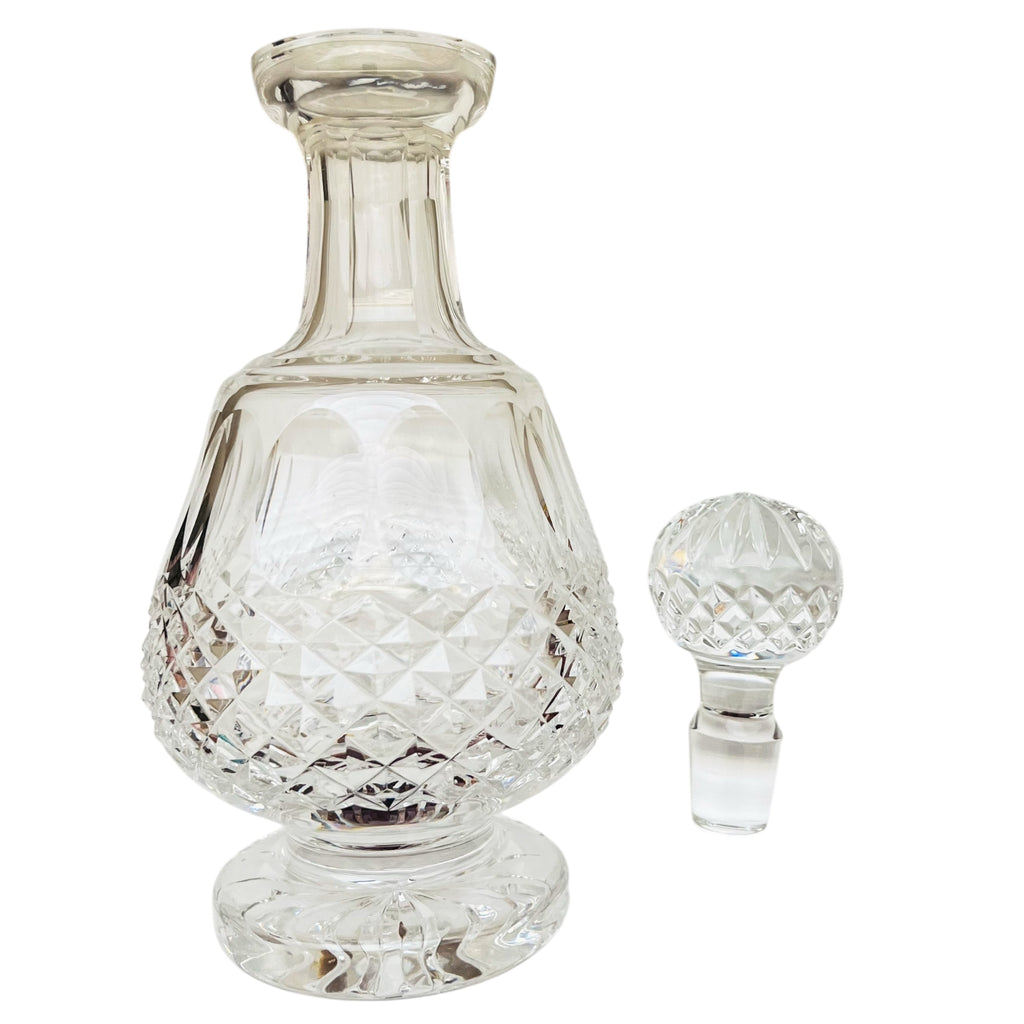 Vintage Waterford Heavy Cut Glass Crystal Decanter w/Stopper