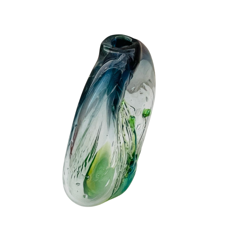 Vintage Loren Chapman Blown Art Glass Bud Vase
