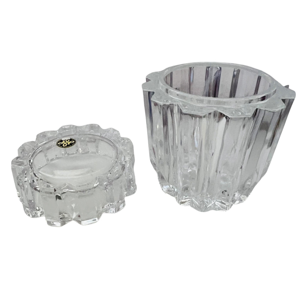 Hoya Crystal Japan Glass Caniste w/Lid