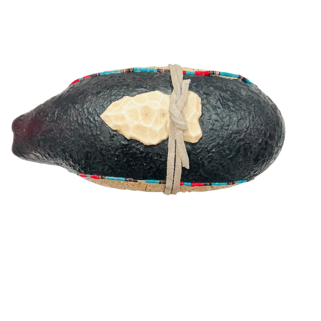 Vernon and Desiree Calavaza Zuni Pottery Bear Sculpture