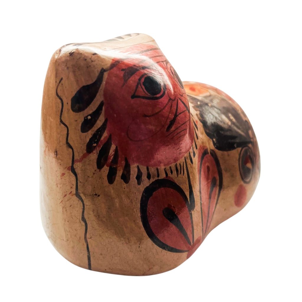 Vintage Mexican Tonala Pottery Traditional Cat Handcrafted Folk Art