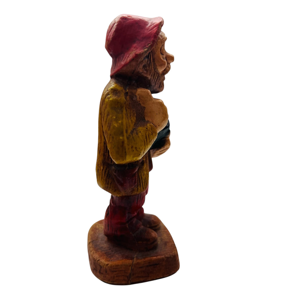 Vintage Resin Tramp Old Man Figure