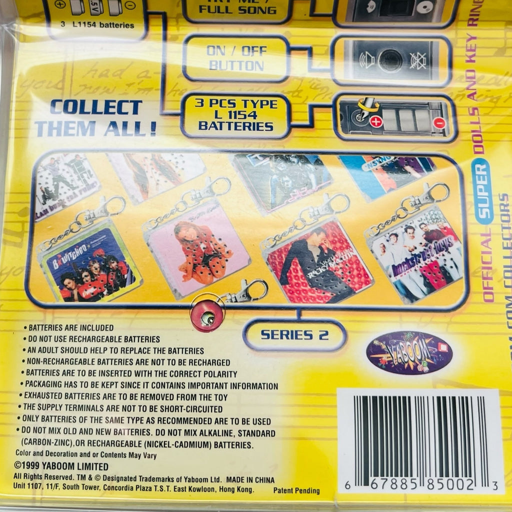 Vintage MCD Ricky Martin Livin La Vida Singing Keychain