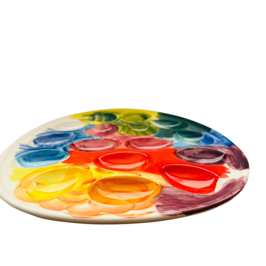 Anthropologie Rainbow Deviled Egg Platter