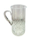 Vintage Crystal Pitcher Heavy Cut Glass Pitcher