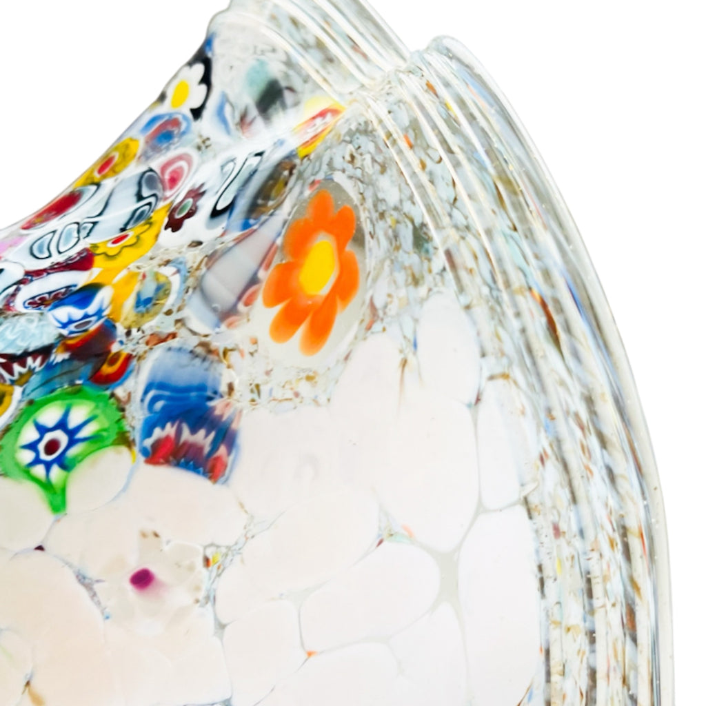 Vintage Murano Made In Italy Glass Millefiori Lamp Shade