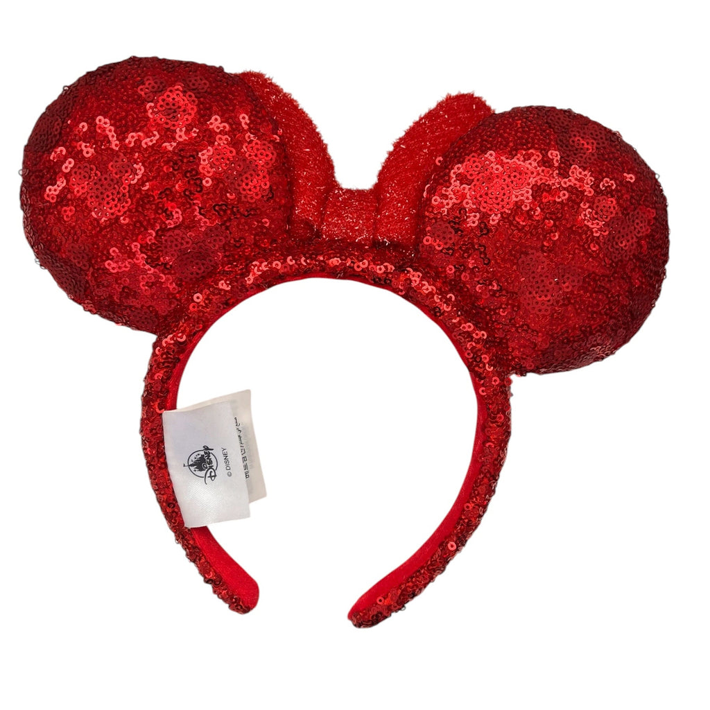 Disney Parks Red Sequin Minnie Mouse Headband Ears