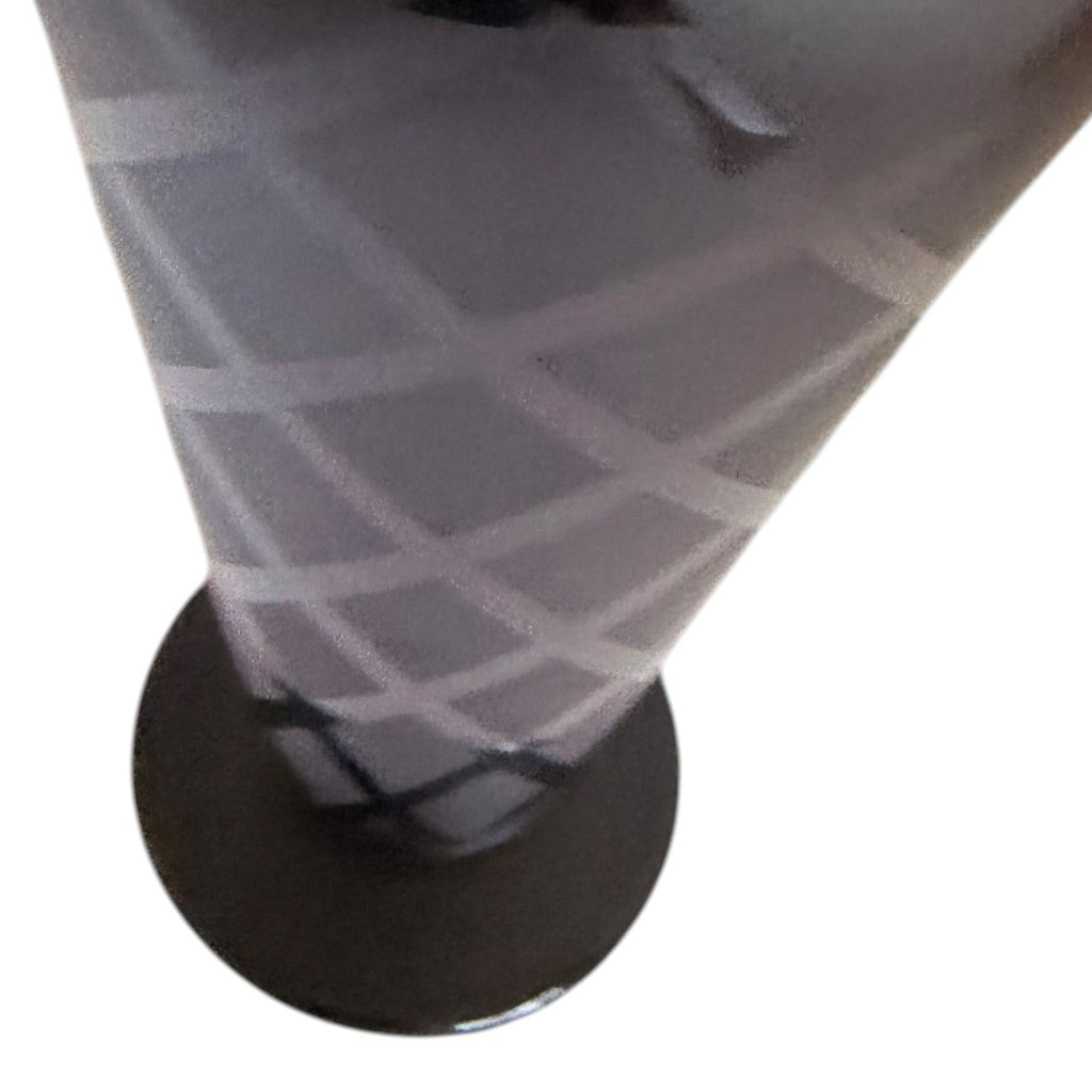 Tiffin Black Sleek Geometric Glass Accent Vase