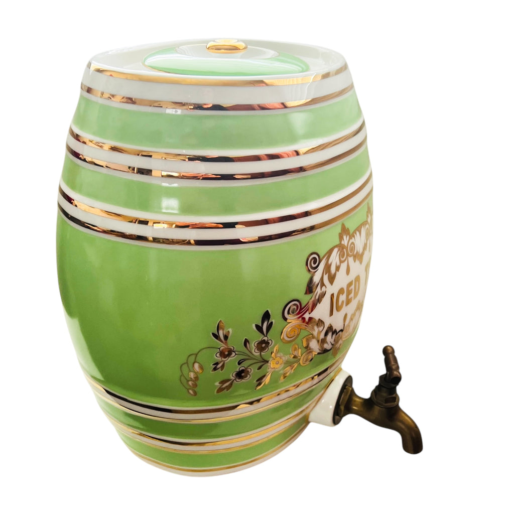 English Two's Company Iced Tea Ceramic Dispenser