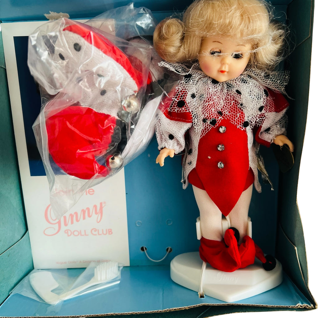 Vintage 1988 Vogue Dolls 8" Ginny Court Jester Doll